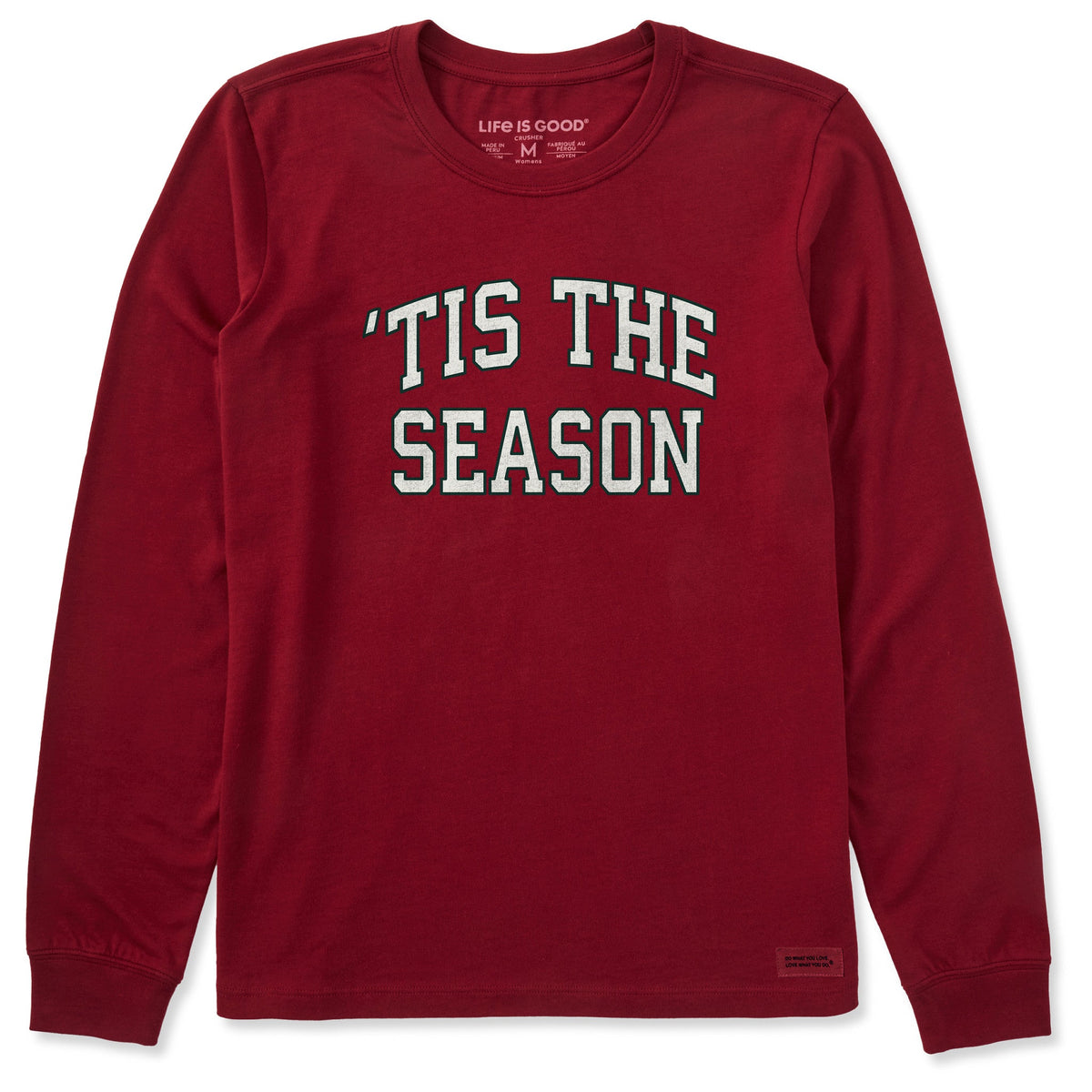Women's Tis the Season Outline Arch Long Sleeve Crusher Tee product image 1