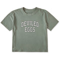 Women's Deviled Eggs Outline Arch Short Sleeve Crusher Boxy product image 1