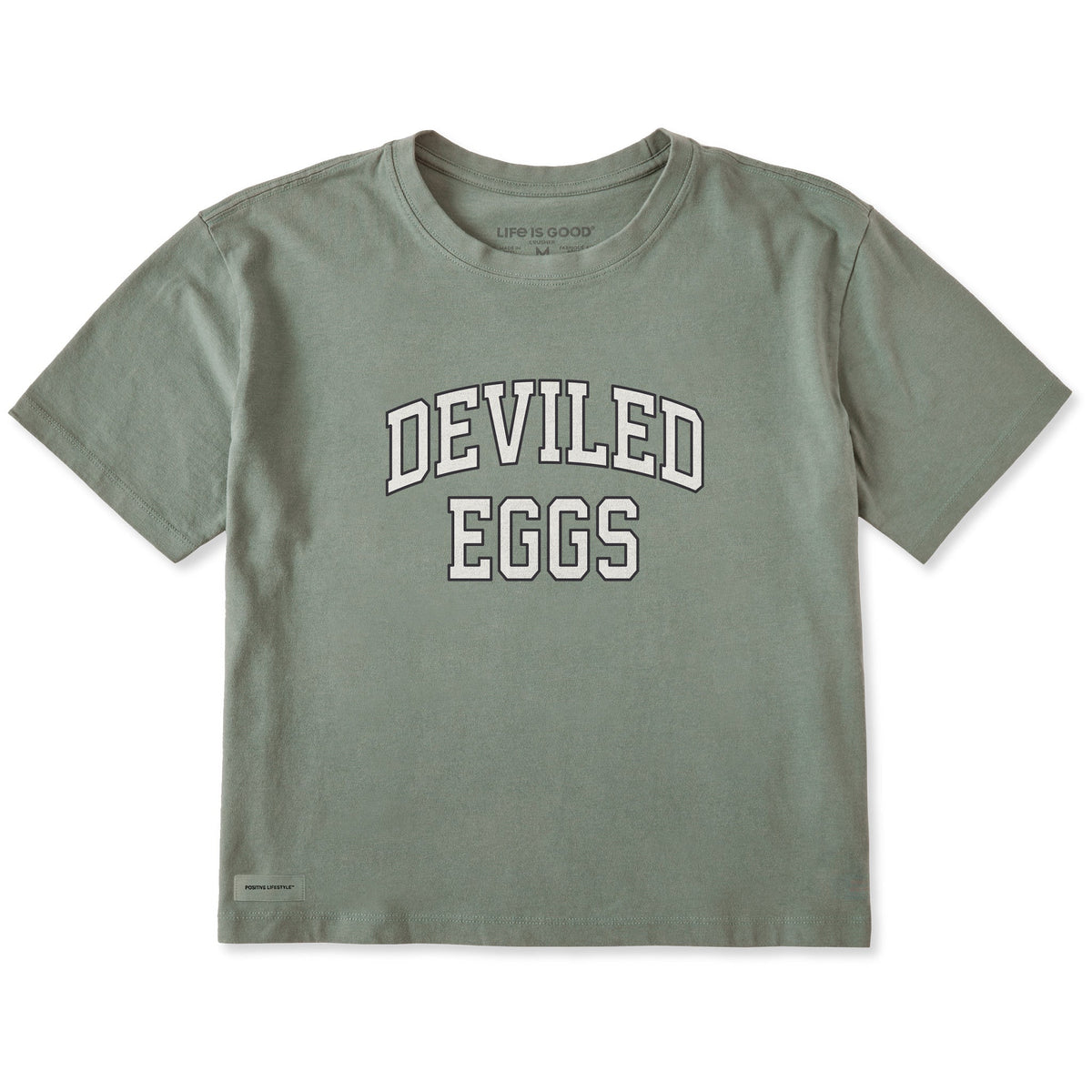Women's Deviled Eggs Outline Arch Short Sleeve Crusher Boxy product image 1