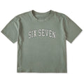 Women's Six Seven Outline Arch Short Sleeve Crusher Boxy Tee product image 1