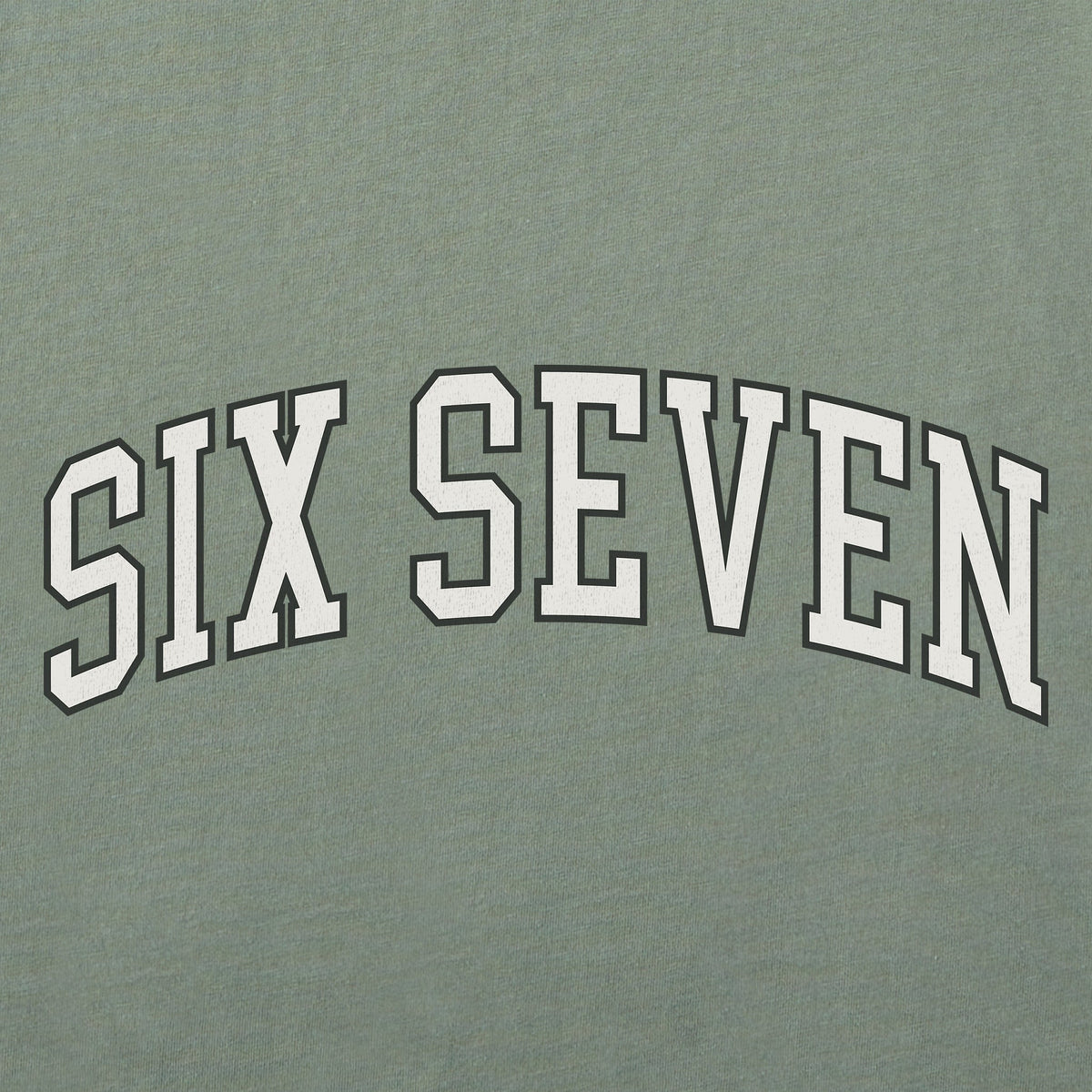 Women's Six Seven Outline Arch Short Sleeve Crusher Boxy Tee product image 2