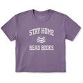 Women's Stay Home Read More Books Arch Short Sleeve Crusher product image 1