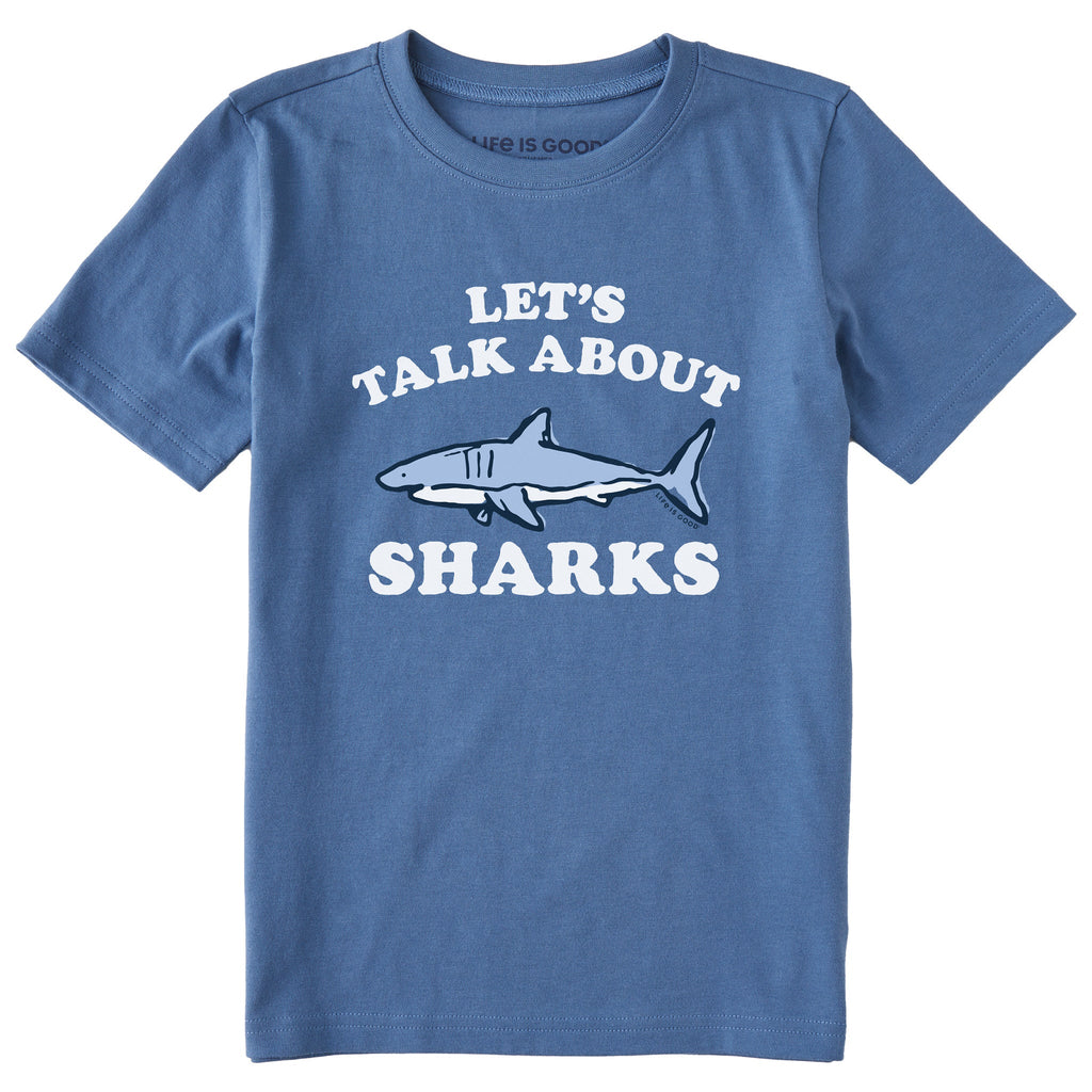 Kids Let's Talk About Sharks Short Sleeve Crusher Tee product image 1