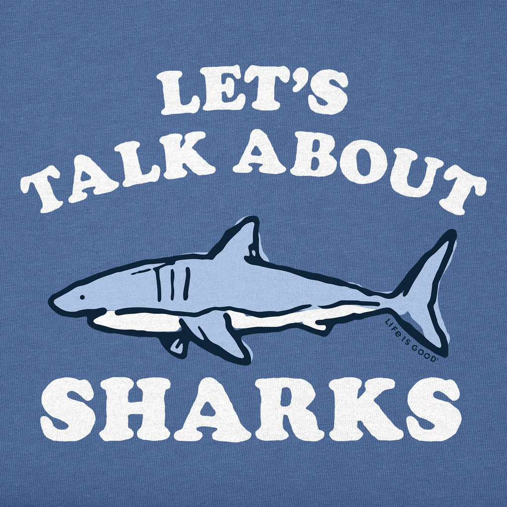 Kids Let's Talk About Sharks Short Sleeve Crusher Tee product image 2
