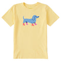 Kids Dachshund with Boots Short Sleeve Crusher Tee product image 1