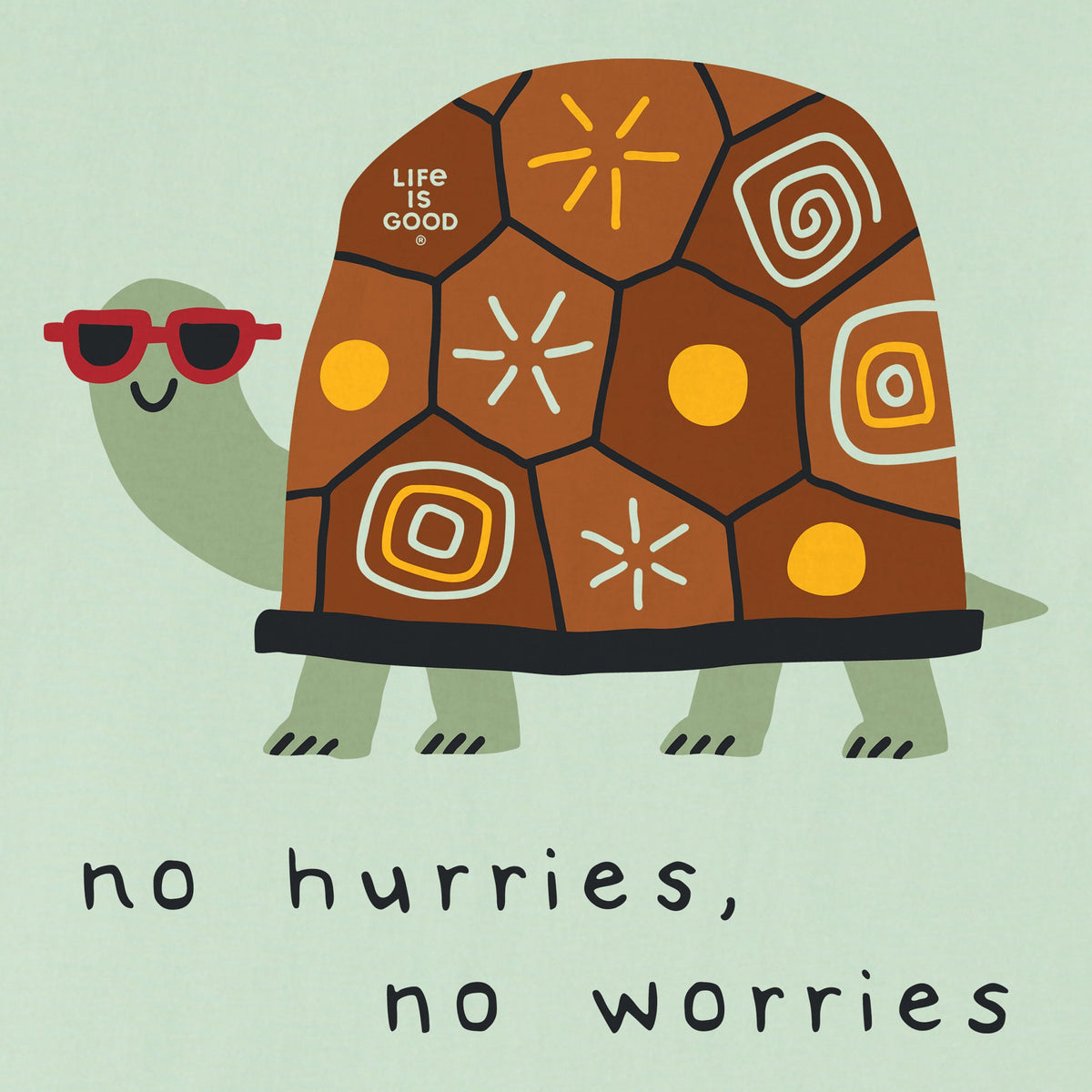 Kids No Hurries No Worries Turtle Short Sleeve Crusher Tee product image 2