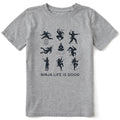 Kids Ninja Life is Good Short Sleeve Crusher Tee product image 1
