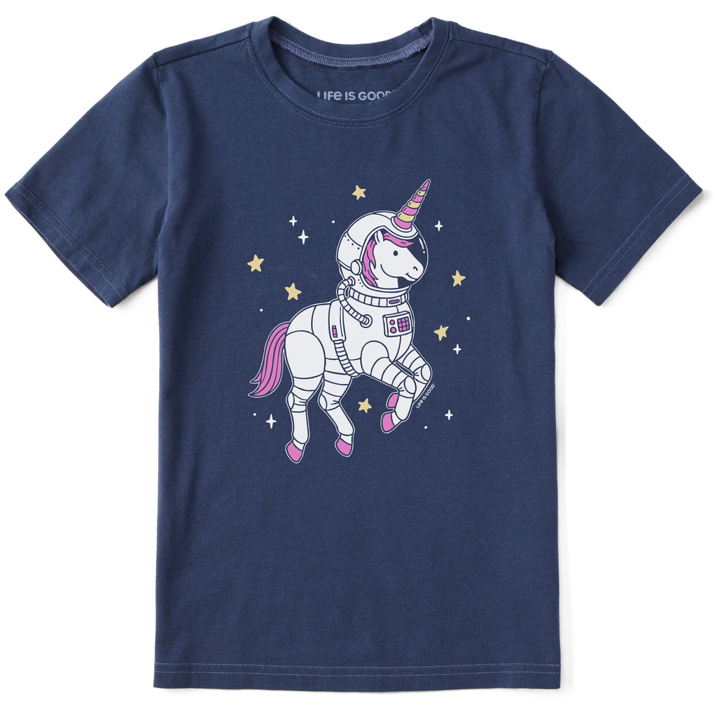 Kids Unicorn Astronaut Short Sleeve Crusher Tee product image 1