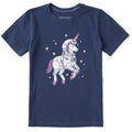 Kids Unicorn Astronaut Short Sleeve Crusher Tee product image 1