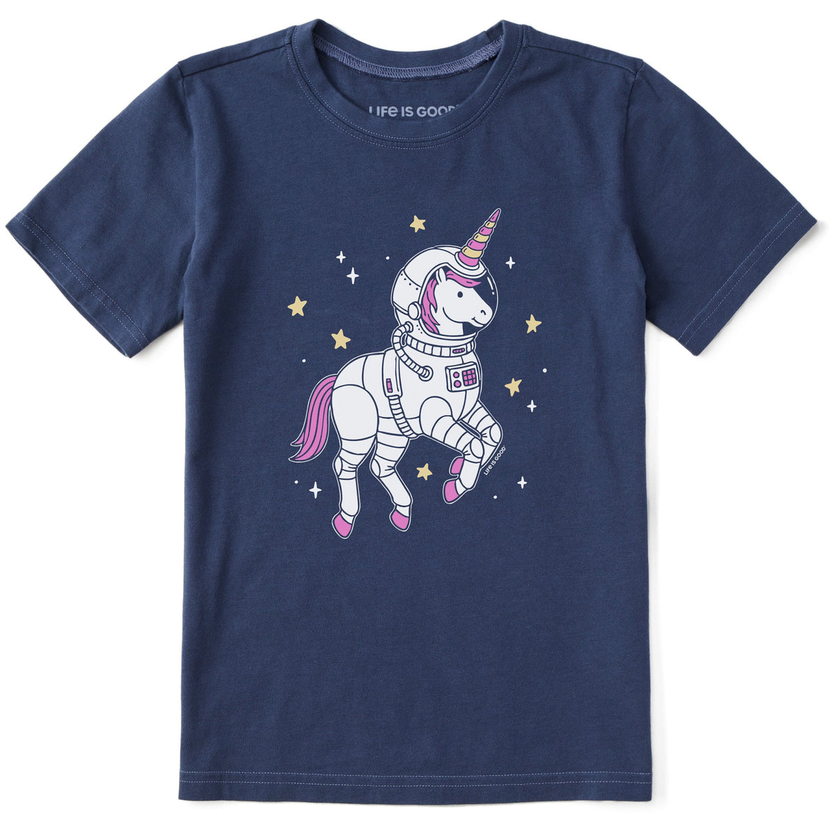 Kids Unicorn Astronaut Short Sleeve Crusher Tee product image 1