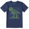 Kids Techno T Rex Short Sleeve Crusher Tee product image 1