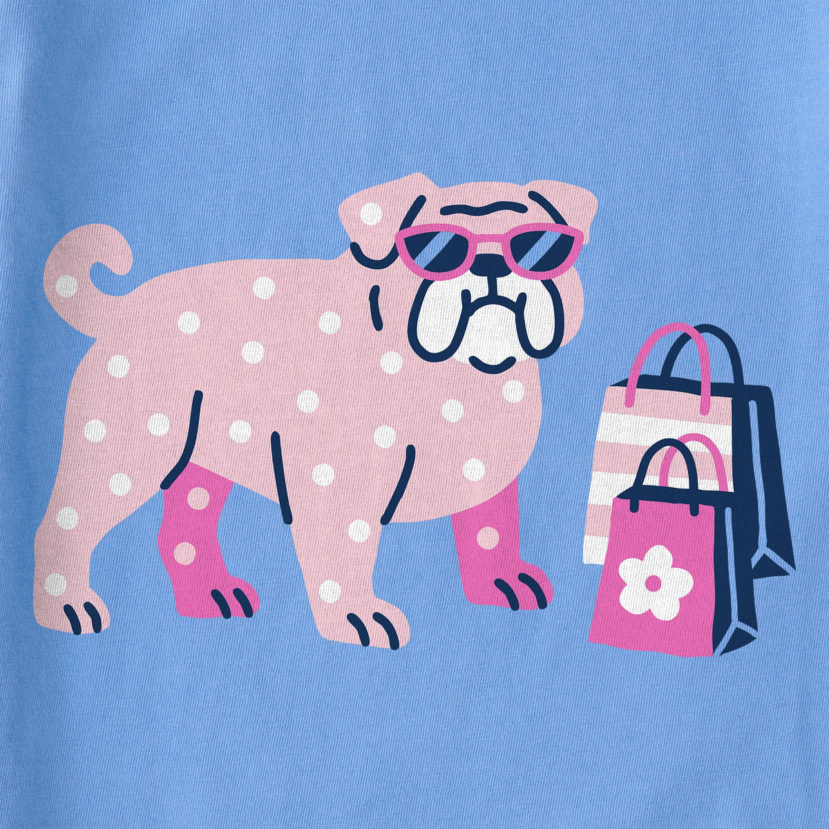 Kids Shopping Bulldog Short Sleeve Crusher Tee product image 2