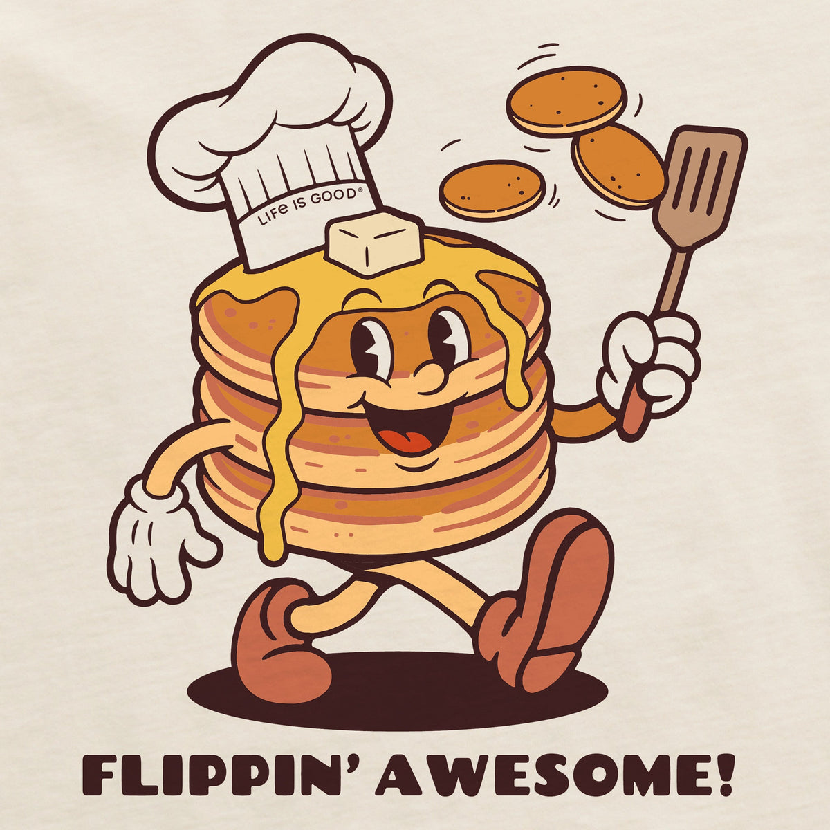 Women's Flippin' Awesome! Short Sleeve Crusher Boxy Tee