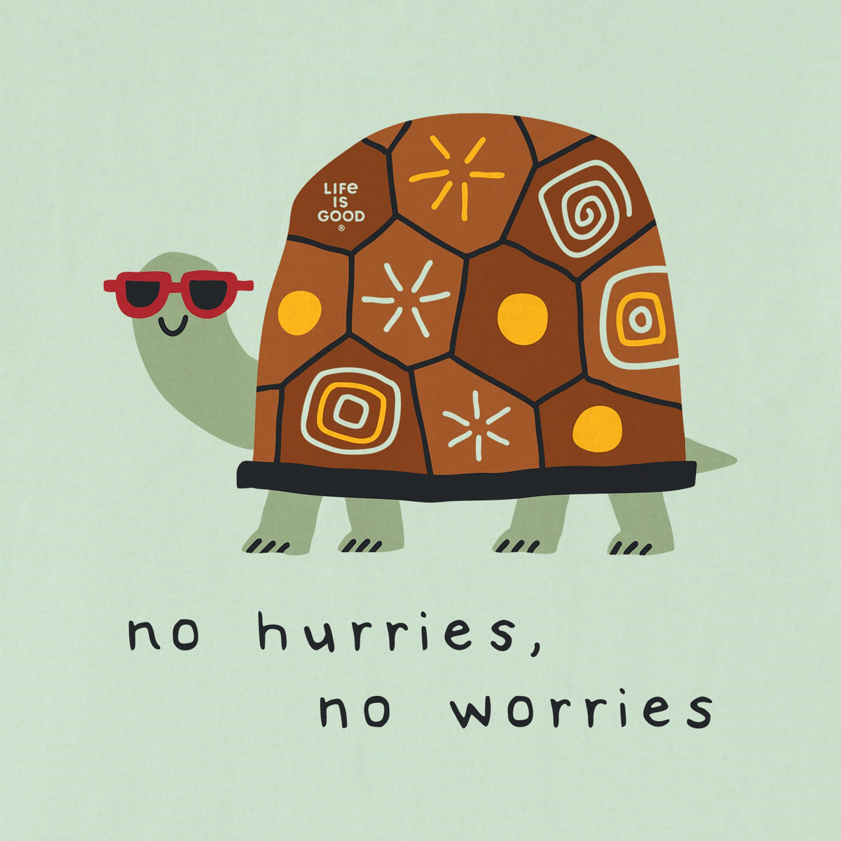 Women's No Hurries No Worries Turtle Short Sleeve Crusher product image 2