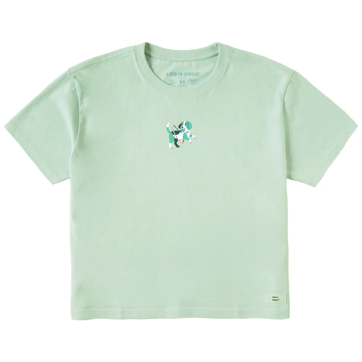 Women's Hula Beagle Short Sleeve Crusher Boxy Tee product image 1