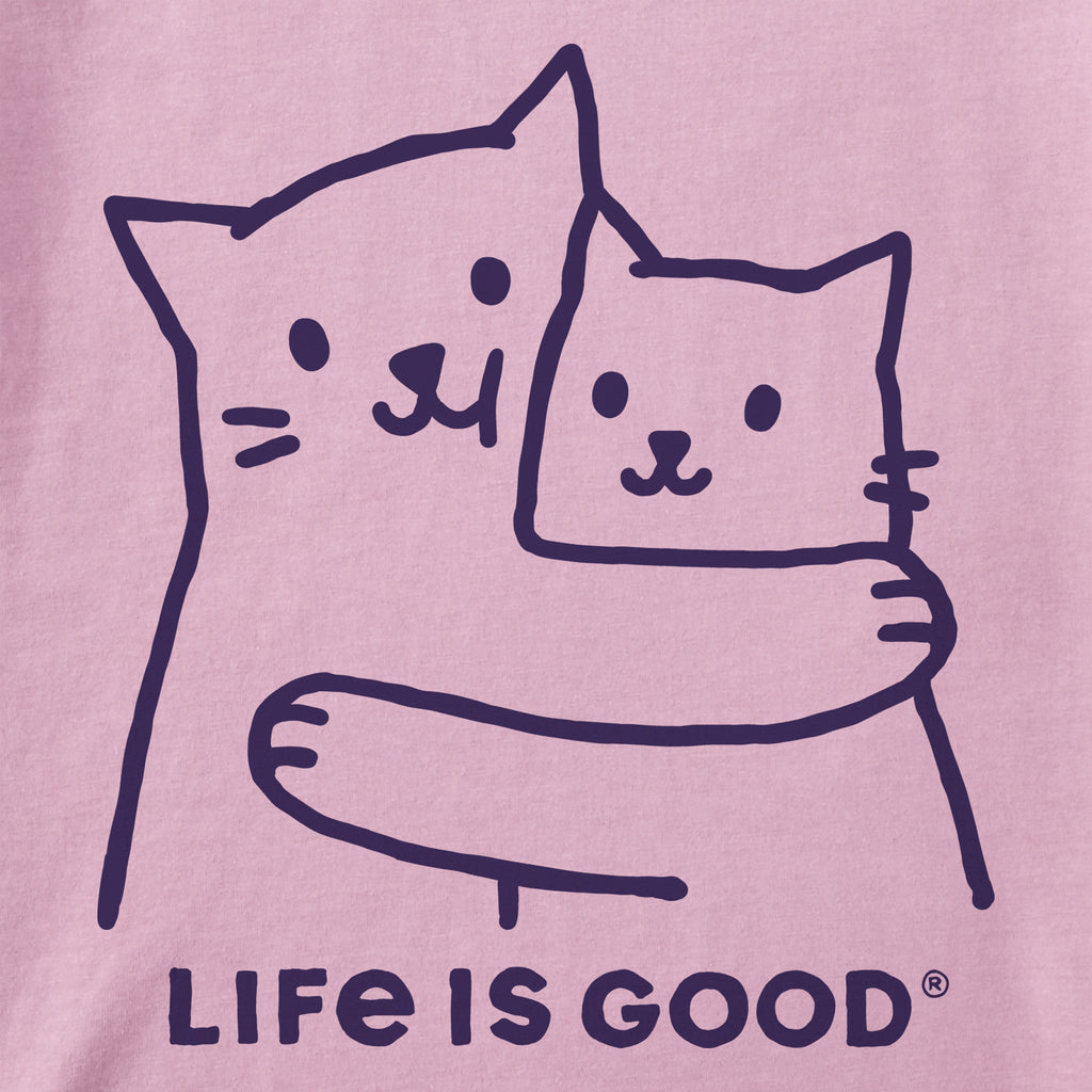 Toddler Hugging Cats Short Sleeve Crusher Tee product image 2
