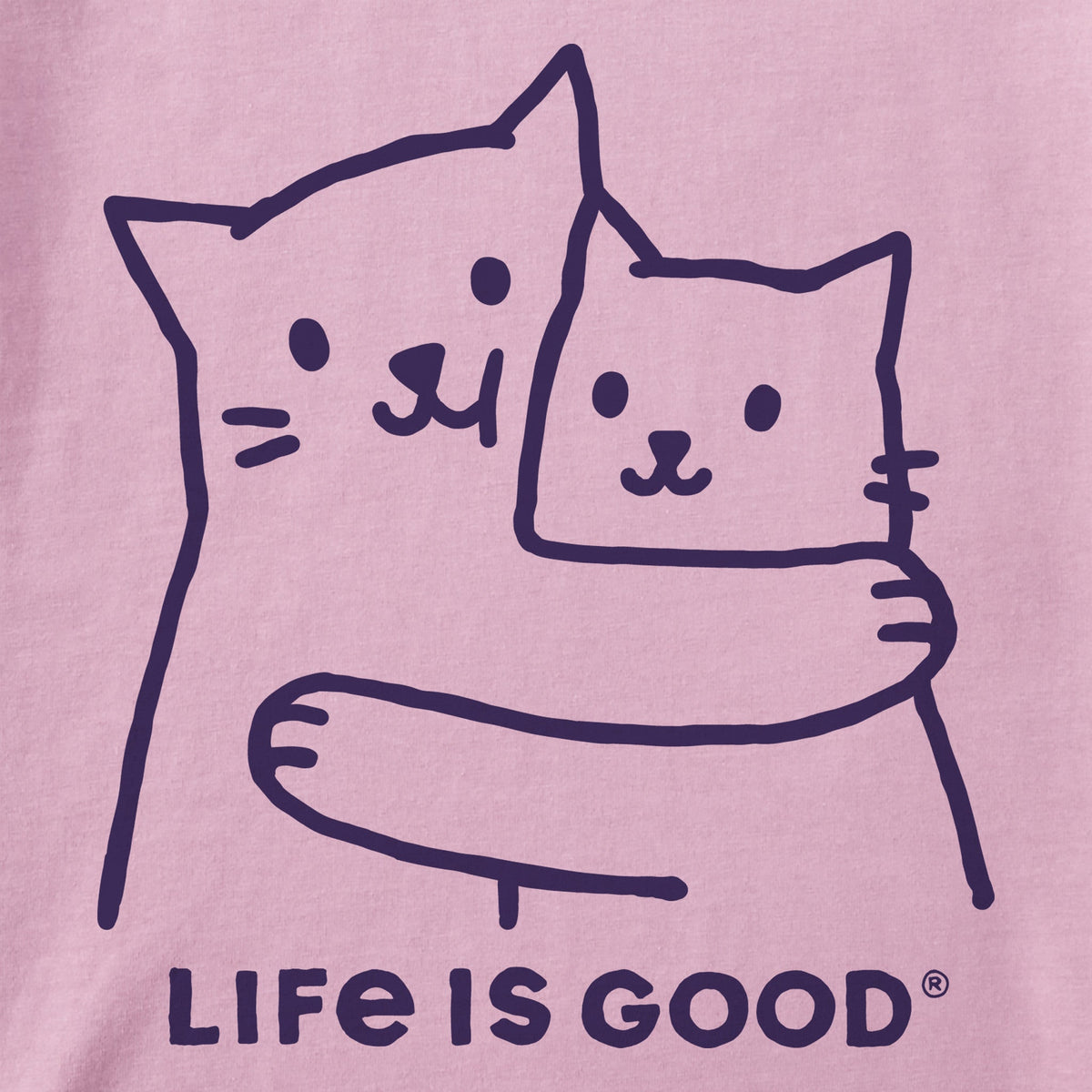 Toddler Hugging Cats Short Sleeve Crusher Tee product image 2