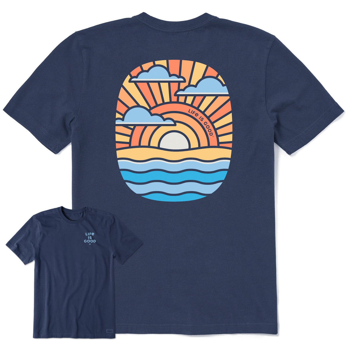 Men's Graphic Sunset Short Sleeve Crusher Tee product image 1