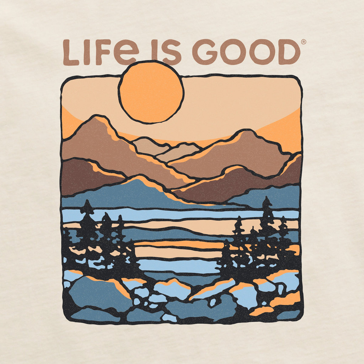 Men's A Mountain Sunset Short Sleeve Crusher Tee product image 2