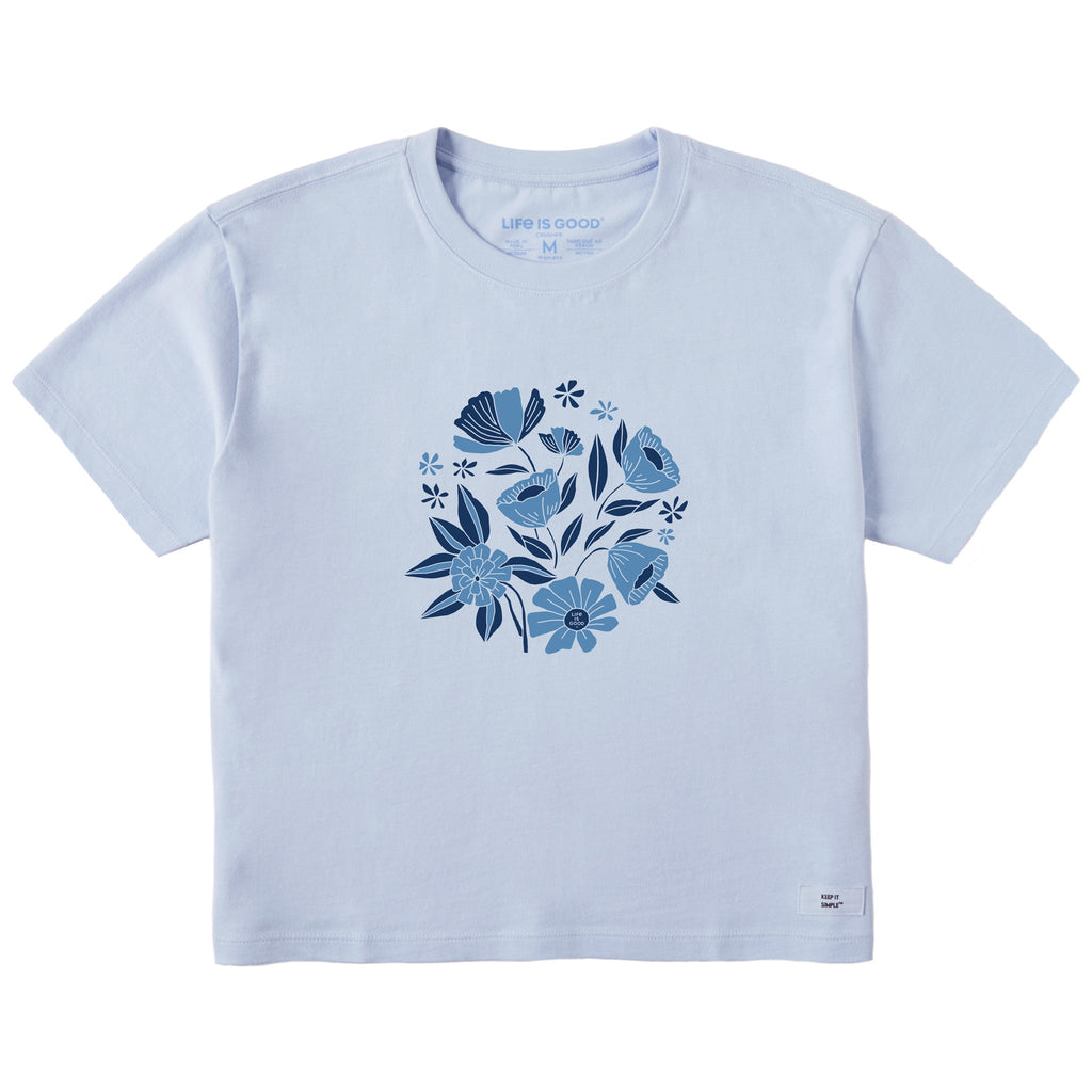 Women's Floral Arrangement Short Sleeve Crusher Boxy Tee product image 1