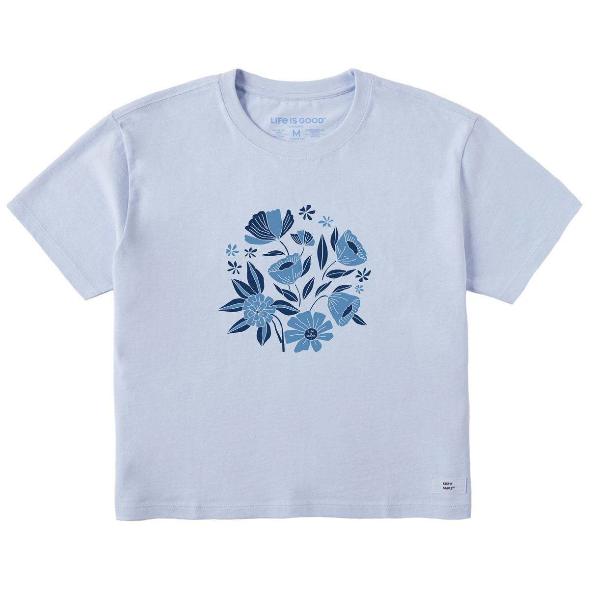 Women's Floral Arrangement Short Sleeve Crusher Boxy Tee product image 1