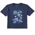 Women's Moths and Flowers Short Sleeve Crusher Boxy Tee product image 1