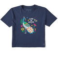Women's It's a Peacock Short Sleeve Crusher Boxy Tee product image 1
