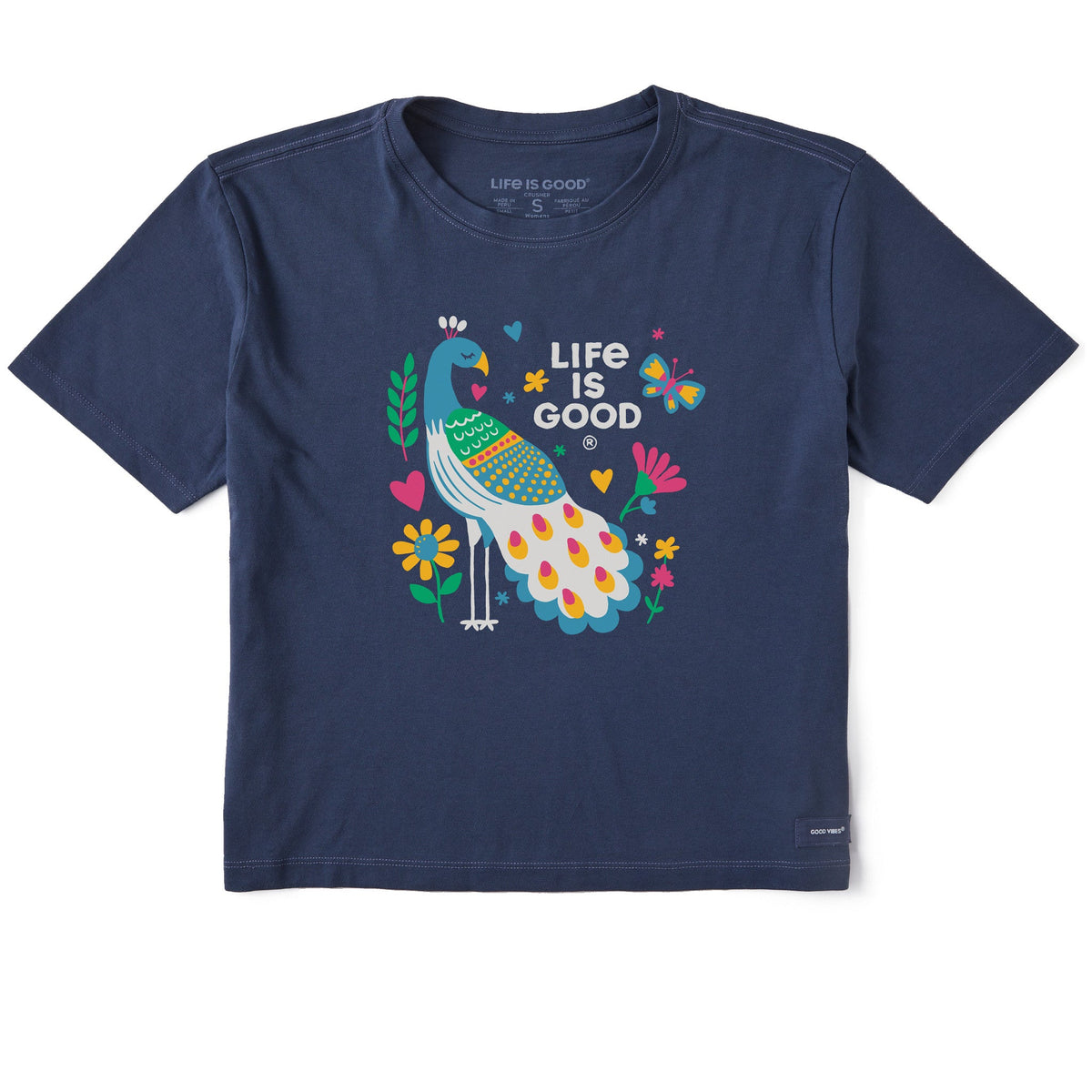 Women's It's a Peacock Short Sleeve Crusher Boxy Tee product image 1