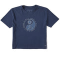 Women's Yin Yang Celestial Short Sleeve Crusher Boxy Tee product image 1