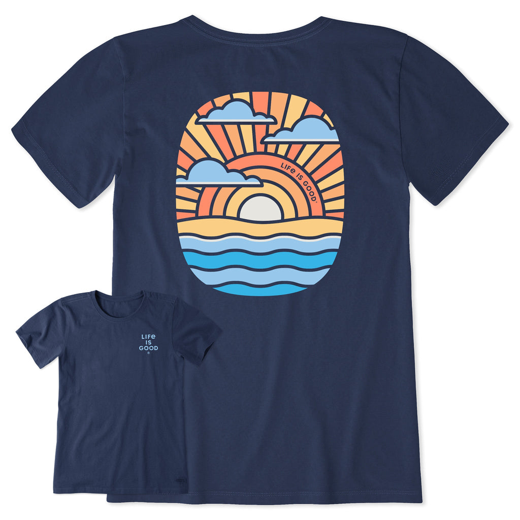 Women's Graphic Sunset Short Sleeve Crusher Tee product image 1