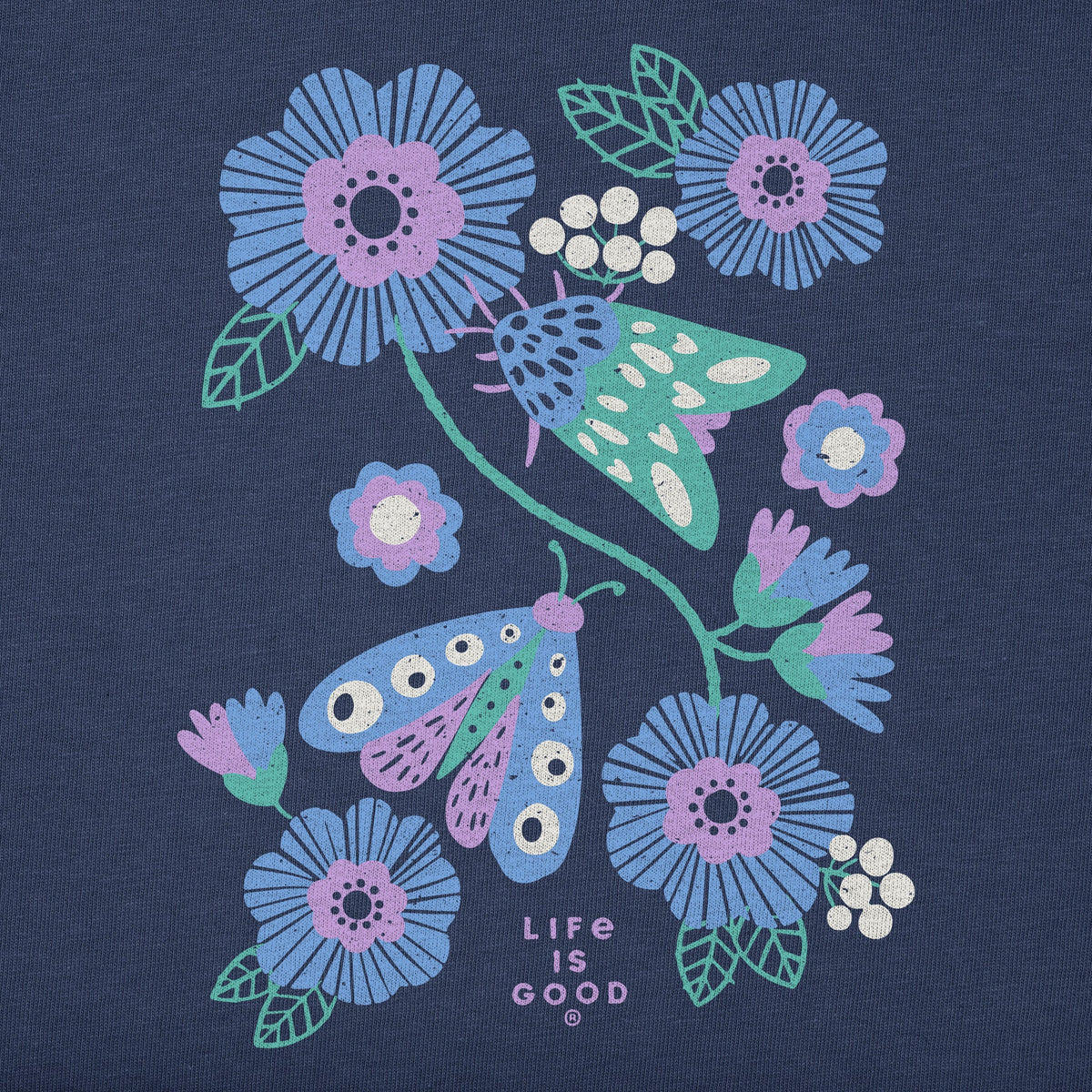 Women's Moths and Flowers Short Sleeve Crusher Tee product image 2