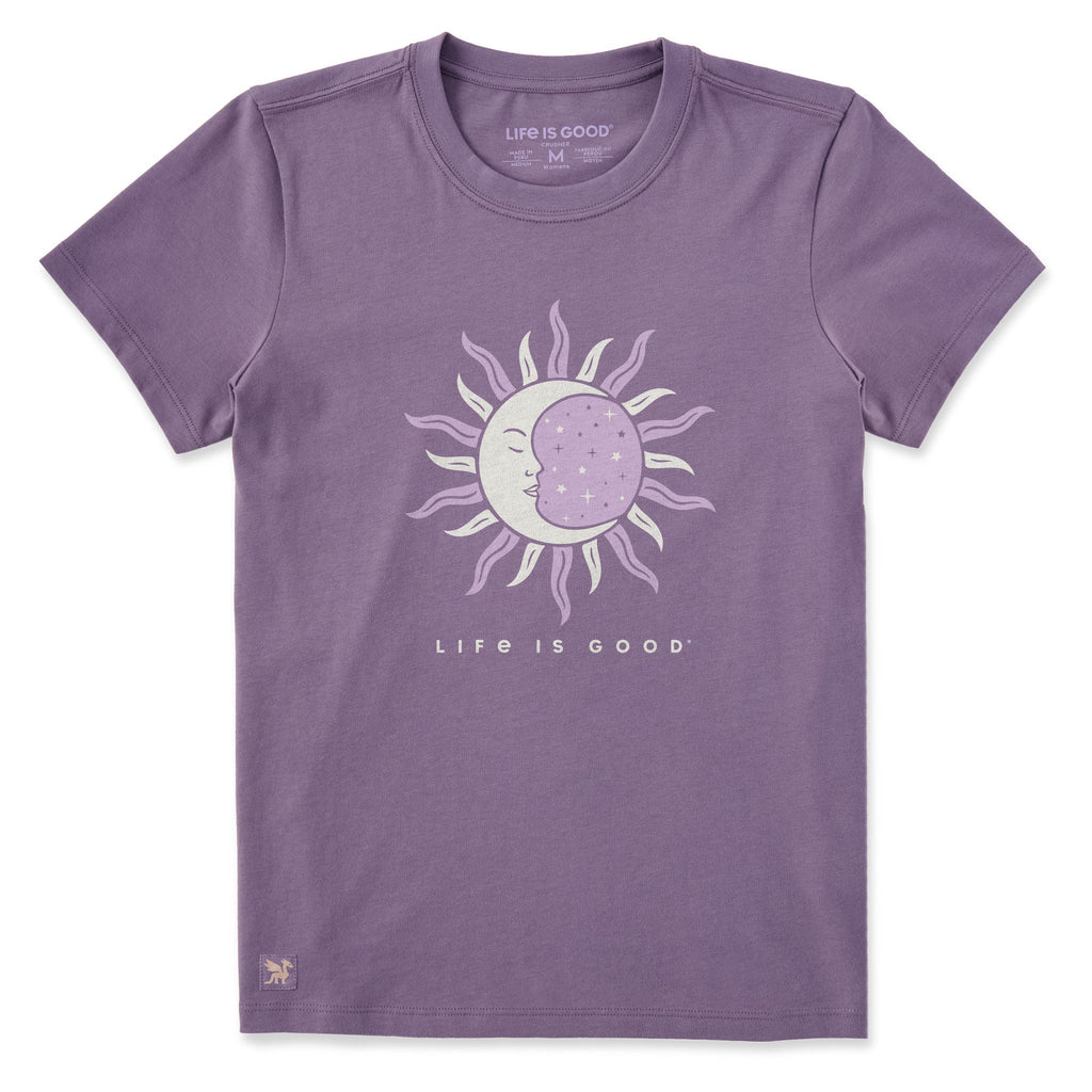 Women's Celestial Sun and Moon Short Sleeve Crusher Tee product image 1