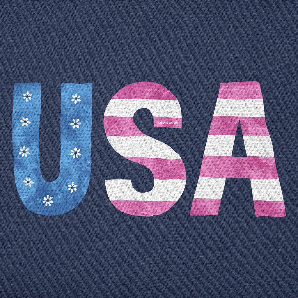 Kids USA Daisy Watercolor Short Sleeve Crusher Tee product image 2