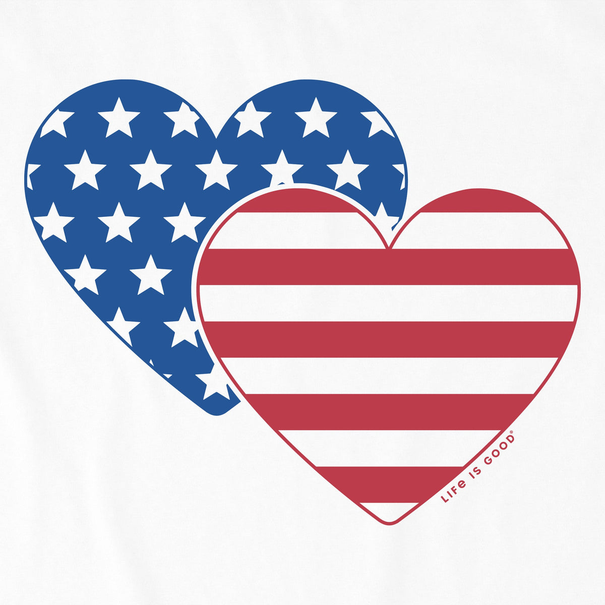 Kids Flag Heart Duo Short Sleeve Crusher Tee product image 2