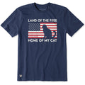 Men's Land of the Free Home of My Cat Short Sleeve Crusher product image 1
