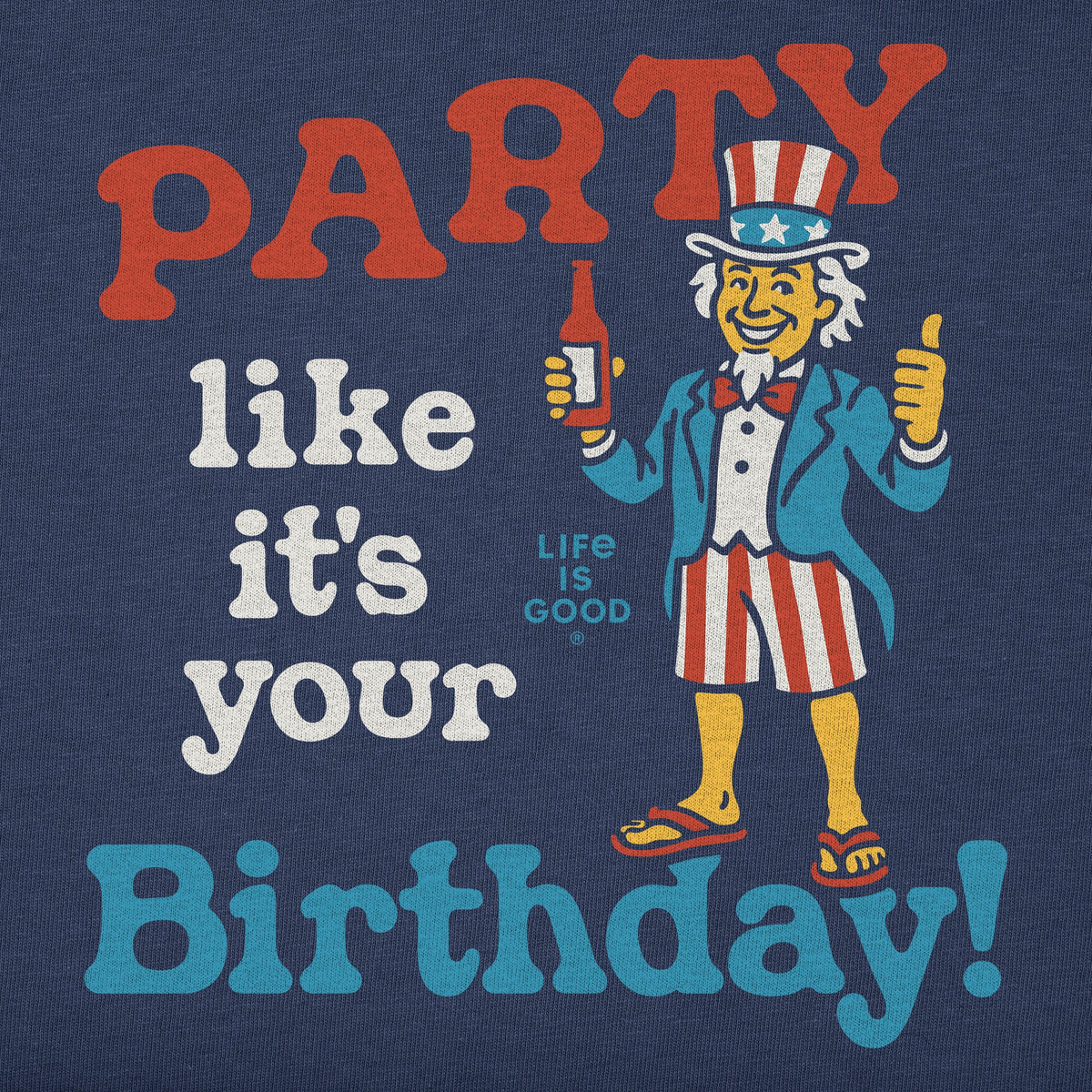 Men's Party Like It's Your Birthday Uncle Sam Short Sleeve product image 2