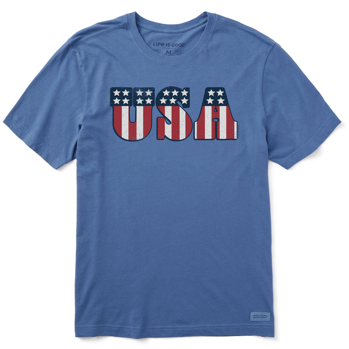 Men's Red White and USA Short Sleeve Crusher Tee product image 1