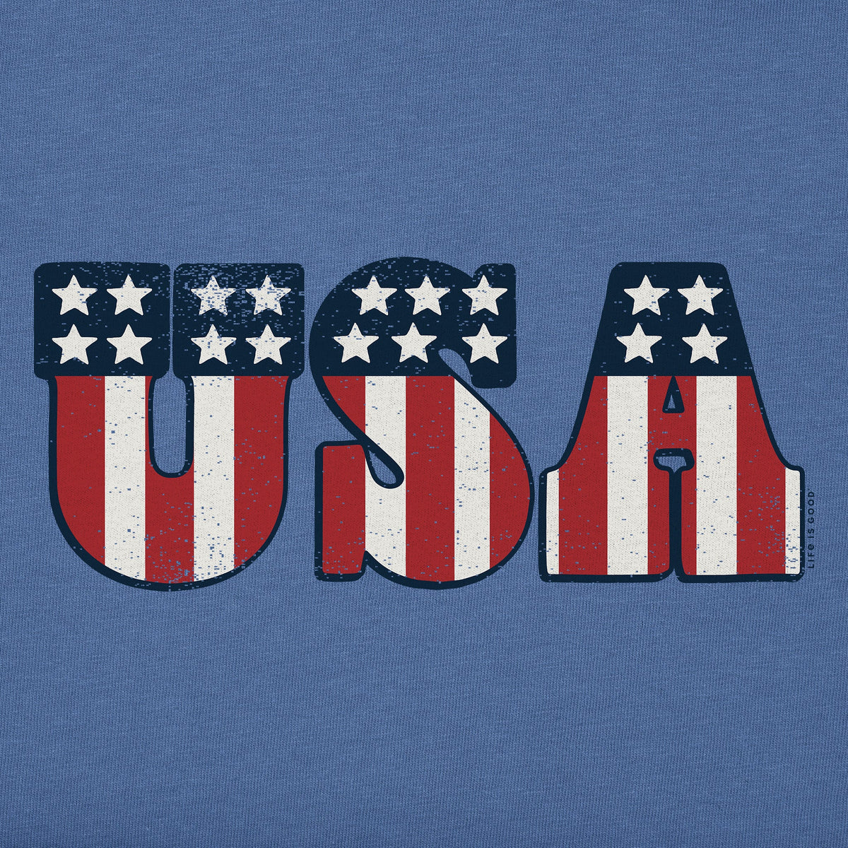 Men's Red White and USA Short Sleeve Crusher Tee product image 2