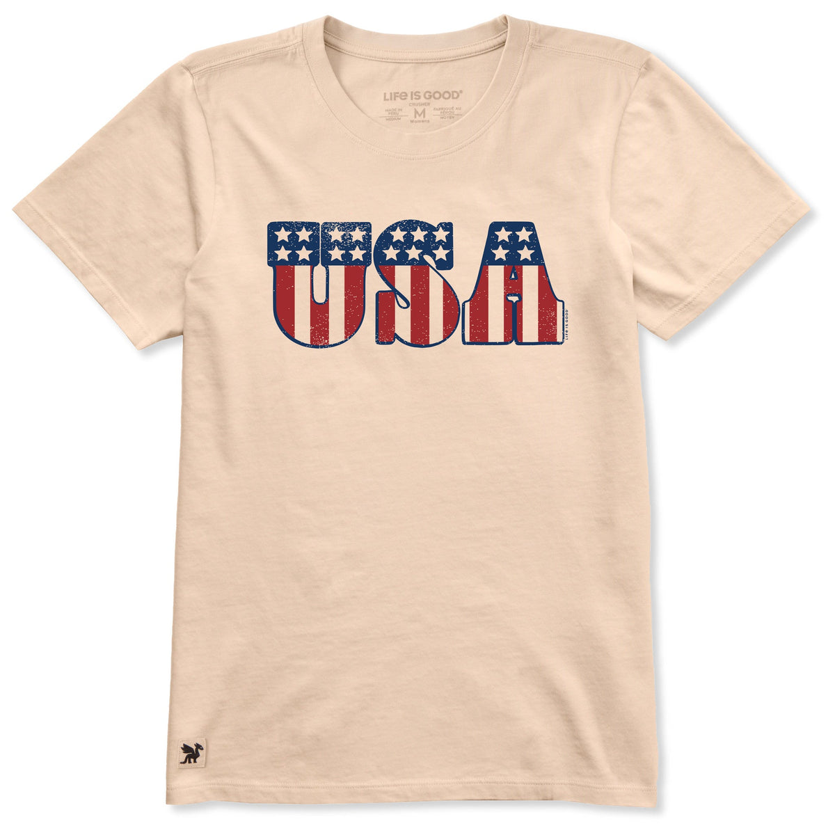 Women's Red White and USA Short Sleeve Tee product image 1