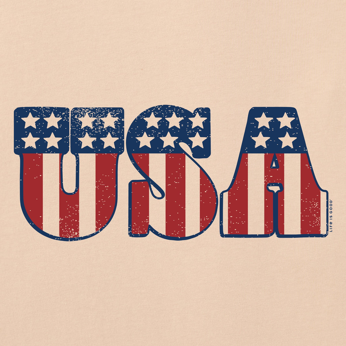 Women's Red White and USA Short Sleeve Tee product image 2