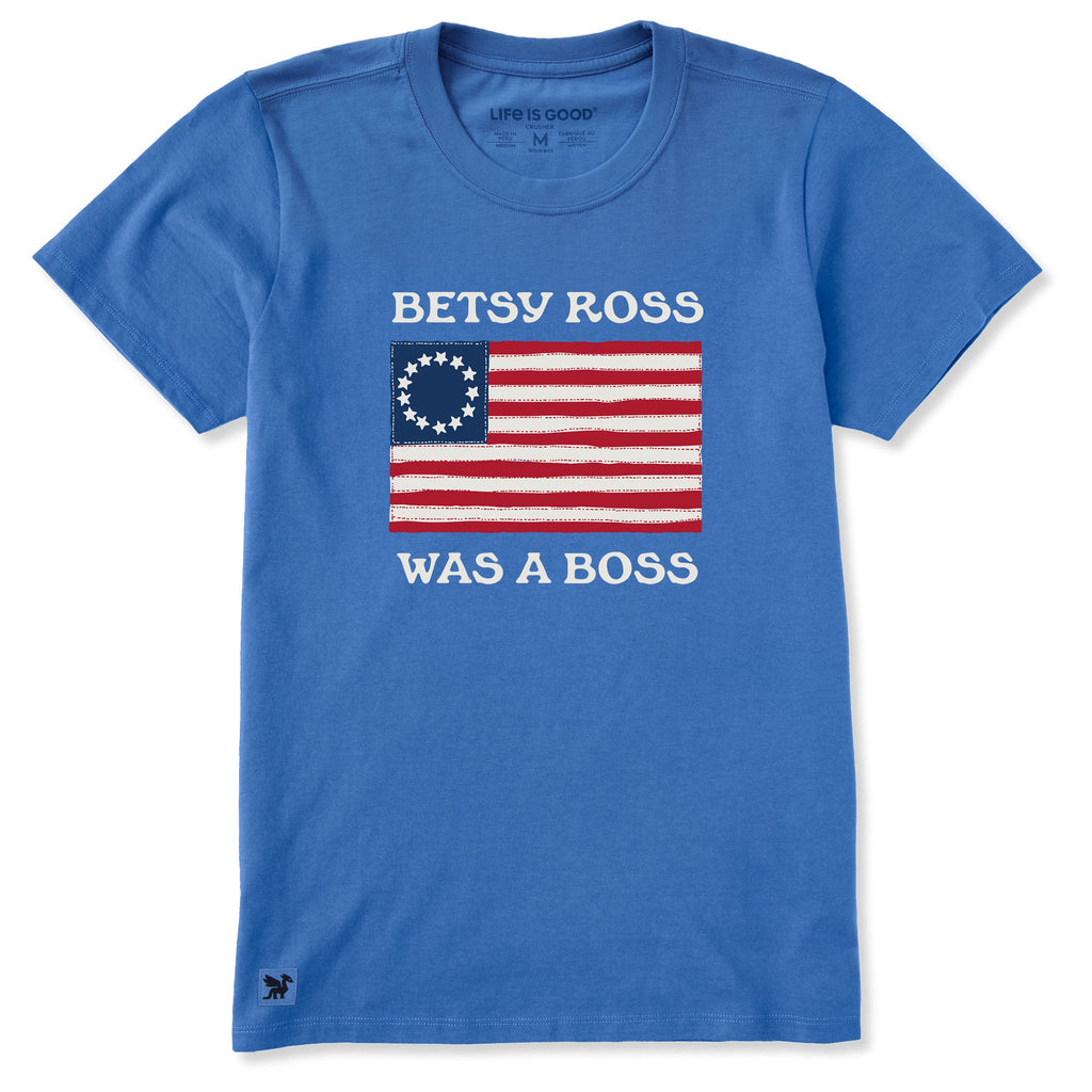 Women's Betsy Ross Was a Boss Short Sleeve Crusher Tee product image 1