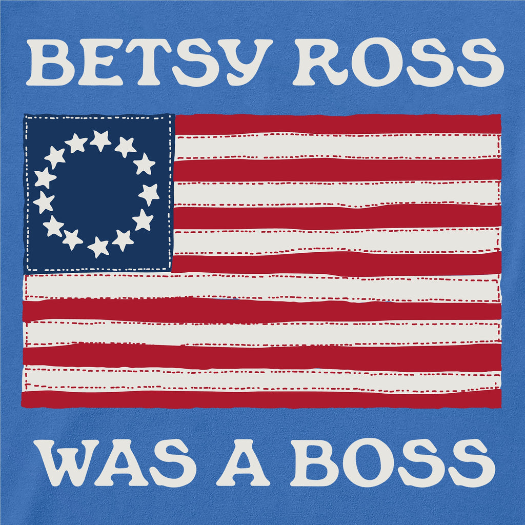 Women's Betsy Ross Was a Boss Short Sleeve Crusher Tee product image 2