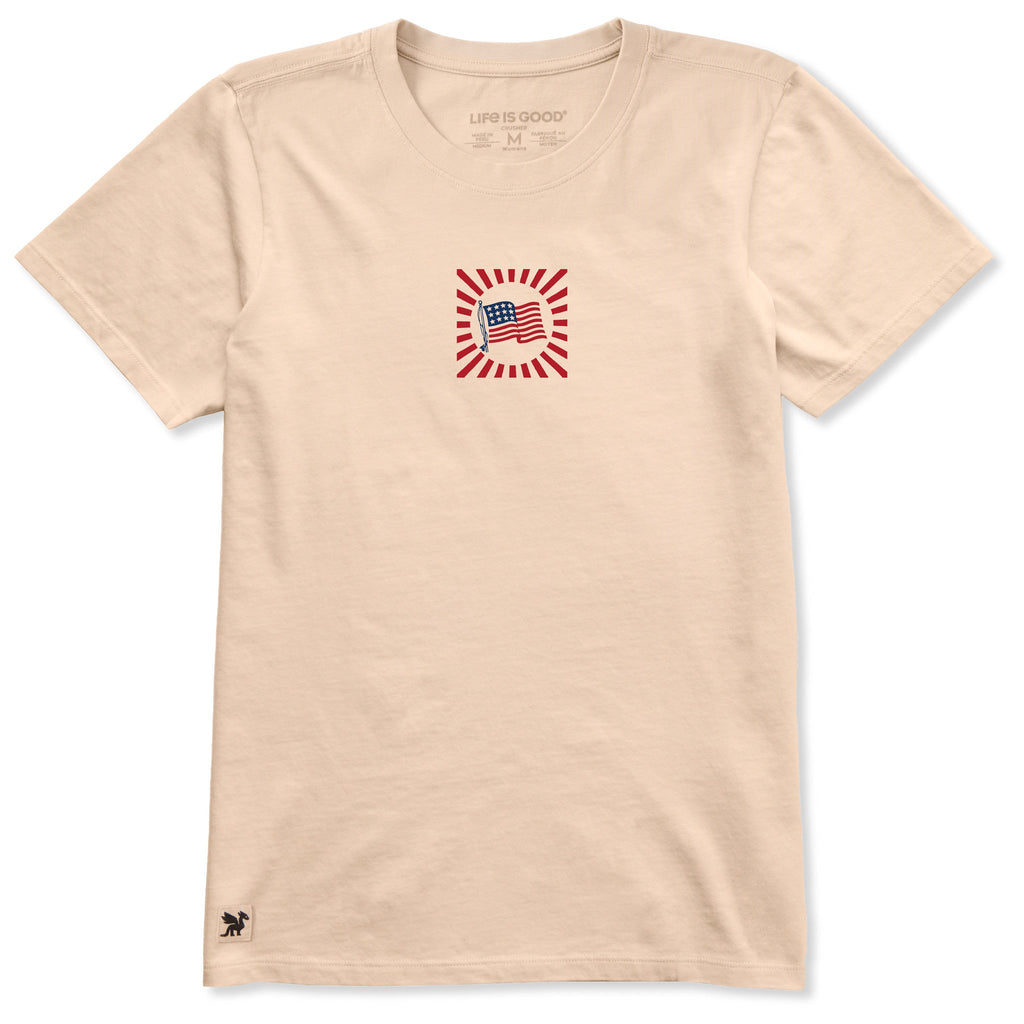 Women's Flag Burst Short Sleeve Crusher Tee product image 1