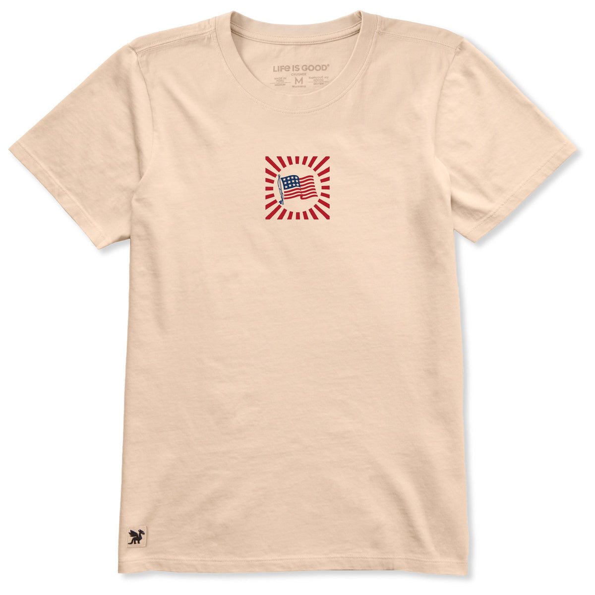 Women's Flag Burst Short Sleeve Crusher Tee product image 1