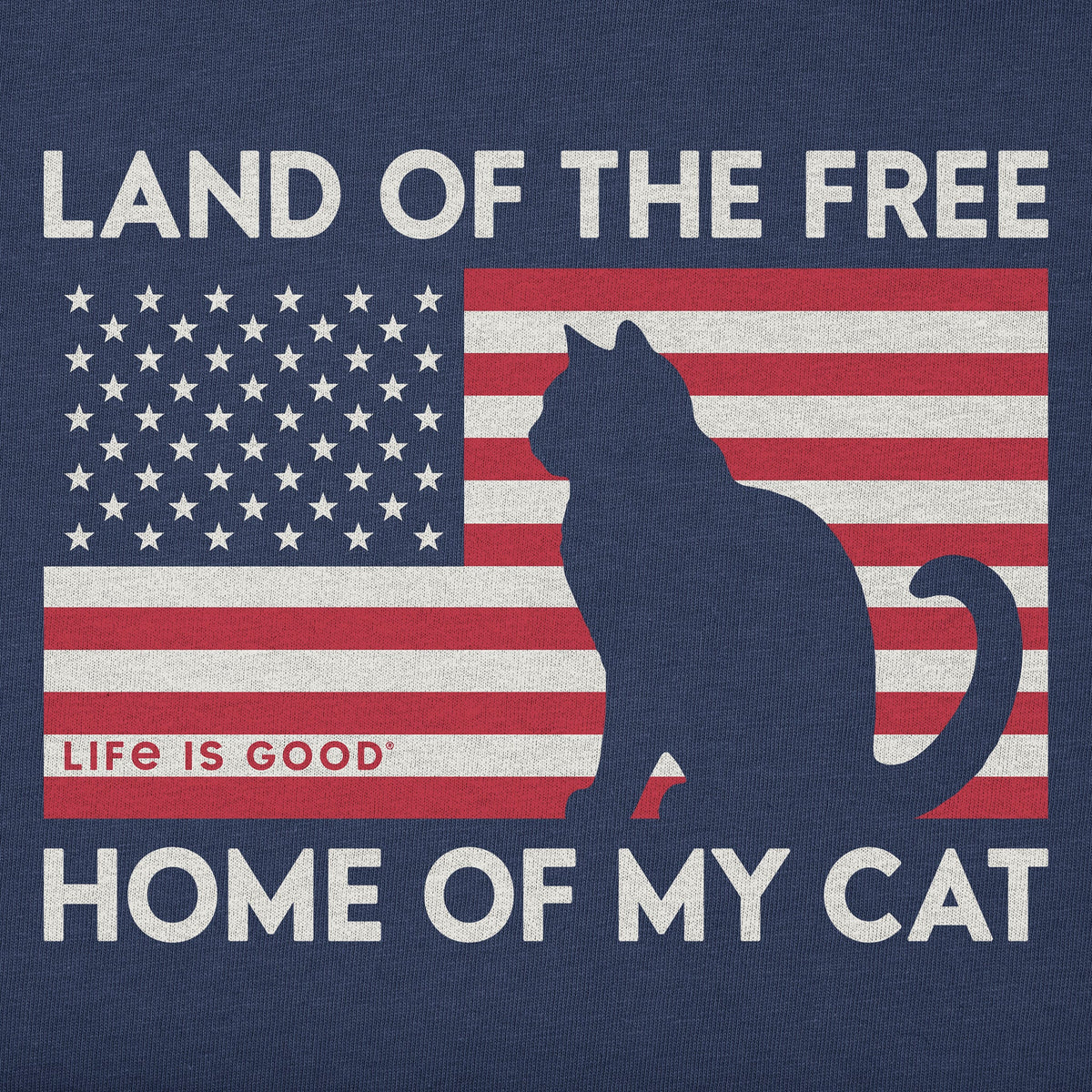 Women's Land of the Free Home of My Cat Short Sleeve product image 2