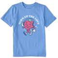 Kids Turn Up the Love Heart Mascot Short Sleeve Crusher Tee product image 1