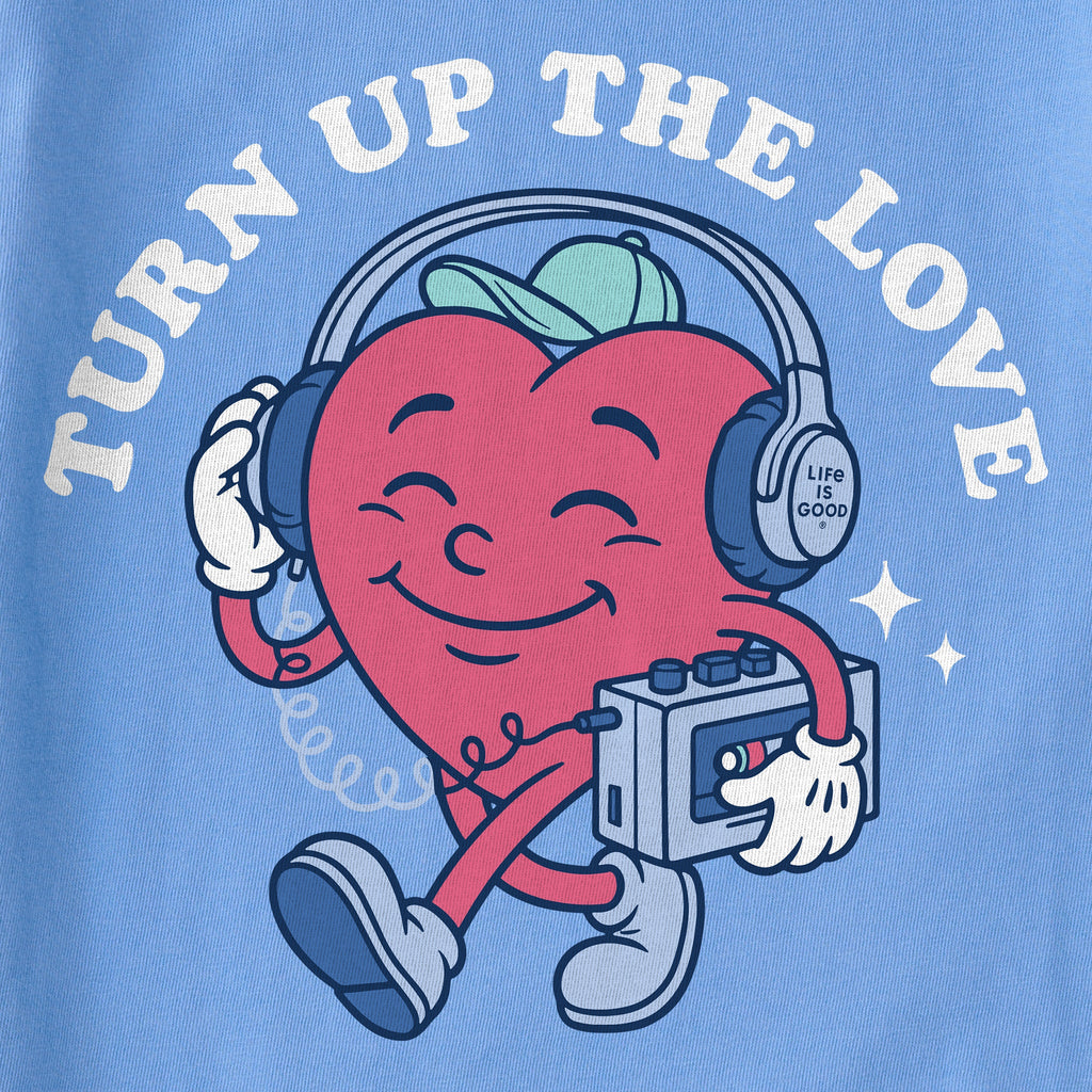 Kids Turn Up the Love Heart Mascot Short Sleeve Crusher Tee product image 2