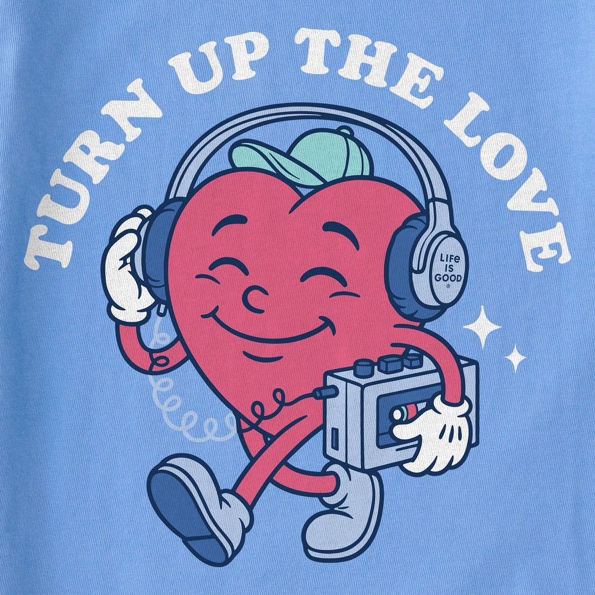 Kids Turn Up the Love Heart Mascot Short Sleeve Crusher Tee product image 2