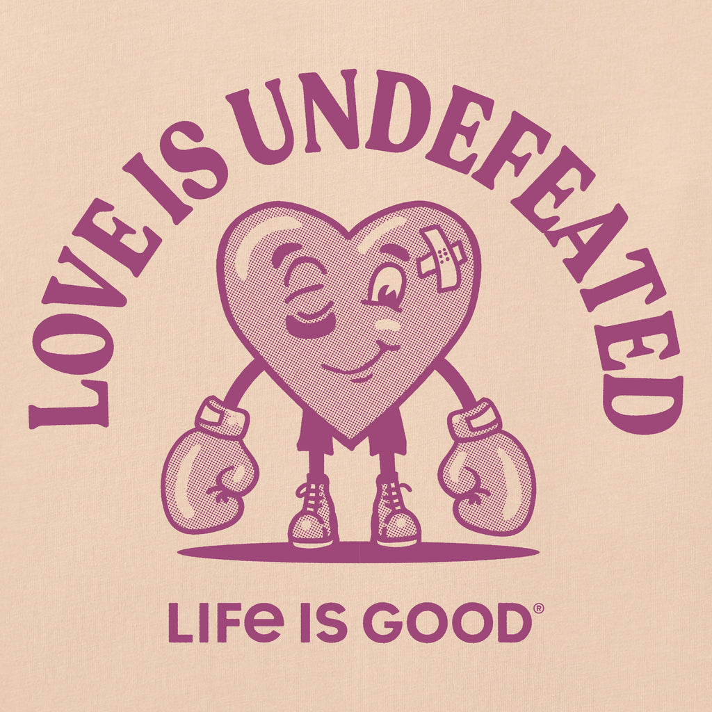 Women's Love is Undefeated Short Sleeve Crusher Boxy Tee product image 2