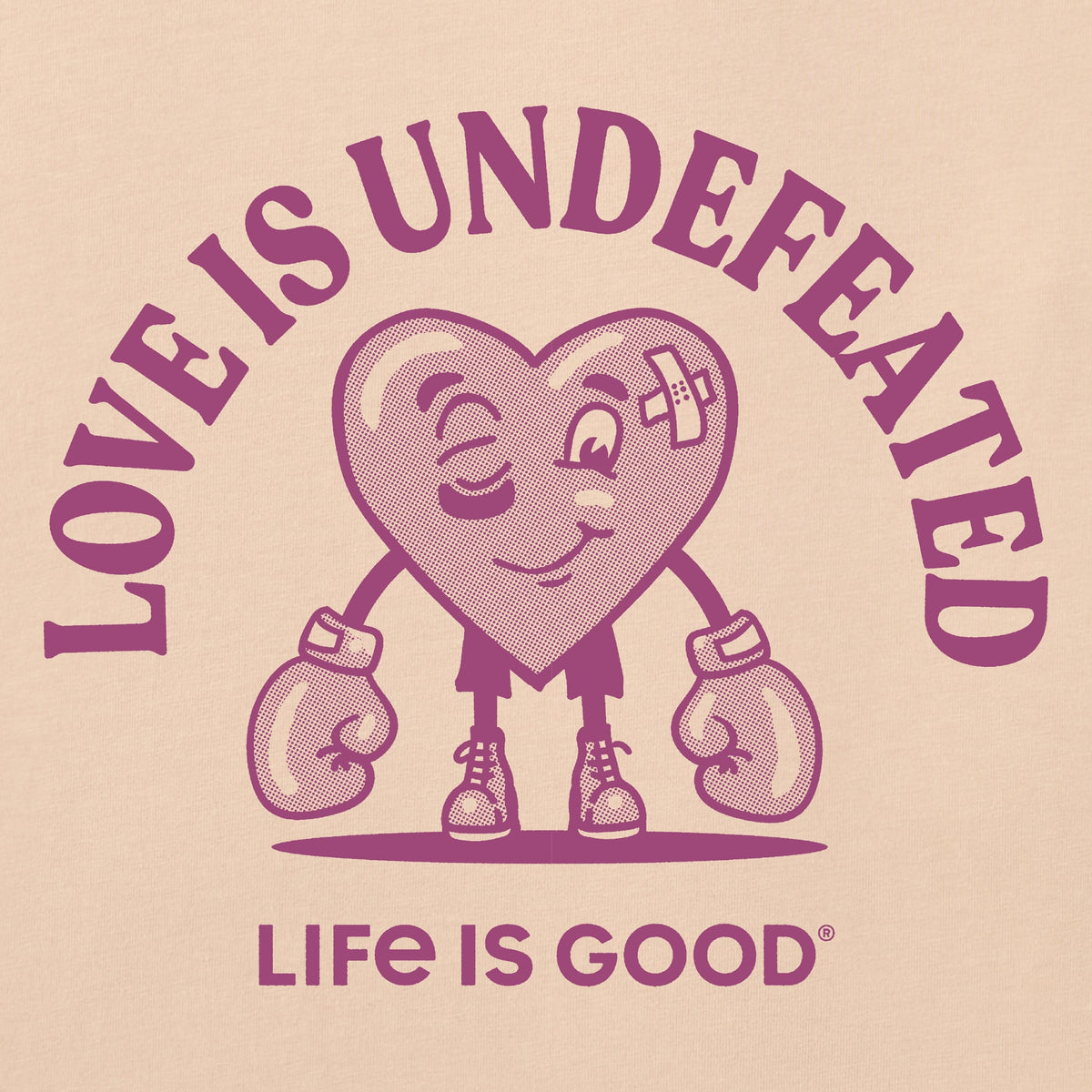 Women's Love is Undefeated Short Sleeve Crusher Boxy Tee product image 2